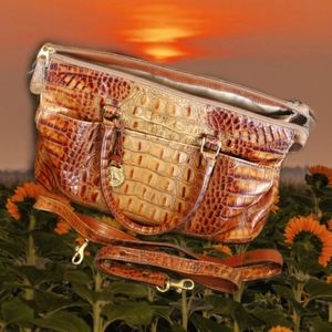 Brahmin Crocodile skin bag